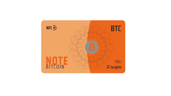 Крипто-кошелек Tangem Note BTC